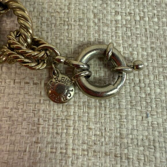 RARE J Crew Nautical Gold Enamel Large Chunky Charm Bracelet - Picture 6 of 7